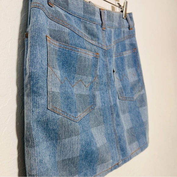 Vintage Checkered Checkerboard Mini Skirt Medium - Picture 7 of 8